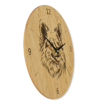 Wanduhr mit Hundemotiv - Wohnzimmeruhr modern - 30 cm/ 40 cm groß