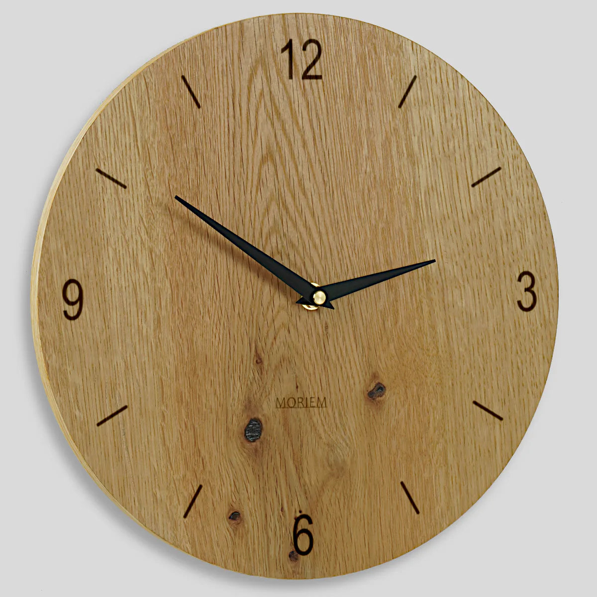 Wanduhr ohne ticken eiche rustikal , modernes Design