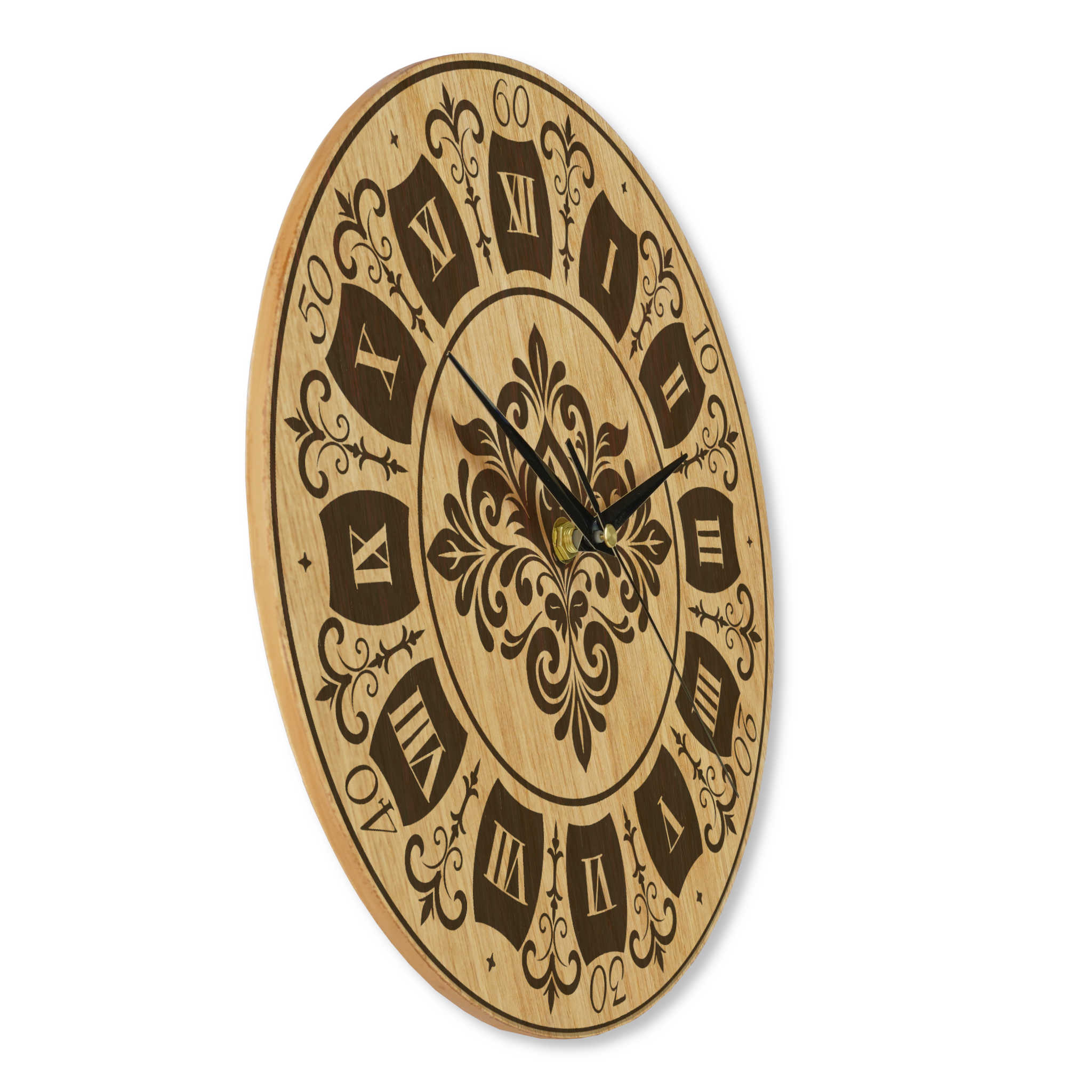 Wanduhr Vintage aus Holz -Wohnzimmeruhr Landhaus Stil - 30 cm/40cm groß